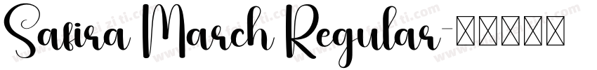 Safira March Regular字体转换